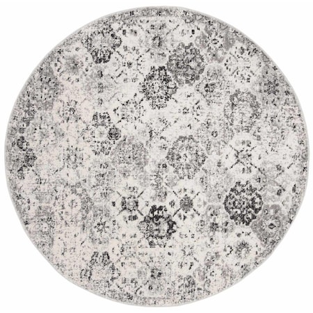 Safavieh 12 x 12 ft. Madison Power Loomed Round Area Rug; Silver & Grey MAD611G-12R